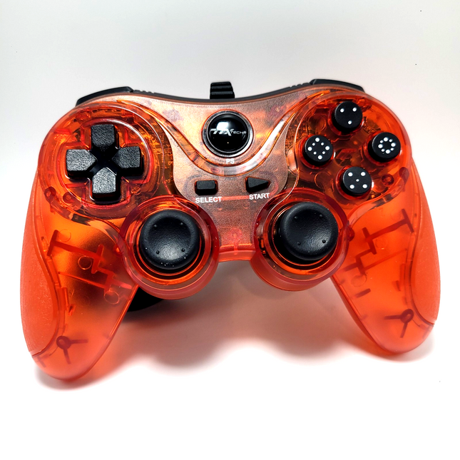 PlayStation 3 / PC Wired USB Controller Clear Red - TTX Tech