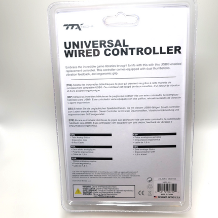 PlayStation 3 / PC Wired USB Controller Clear Red - TTX Tech