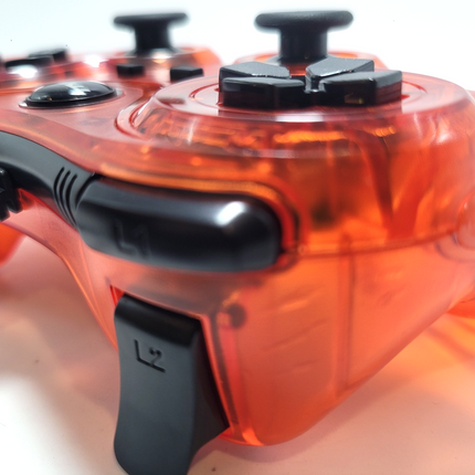 PlayStation 3 / PC Wired USB Controller Clear Red - TTX Tech