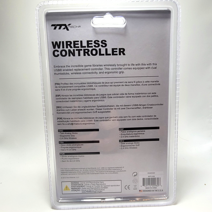 PlayStation 3 / PC 2.4GHz Wireless Controller Solid Blue – TTX Tech®