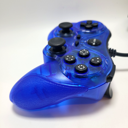 PlayStation / PlayStation 2 Wired Analog Controller Clear Blue - TTX Tech