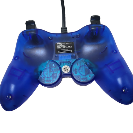 PlayStation / PlayStation 2 Wired Analog Controller Clear Blue - TTX Tech