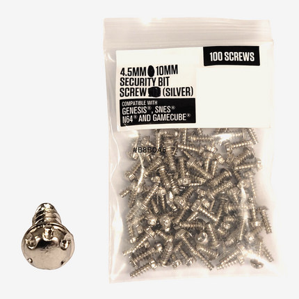 100-Pack of 4.5mm x 10mm Security Screws for Genesis - SNES - N64 - GameCube