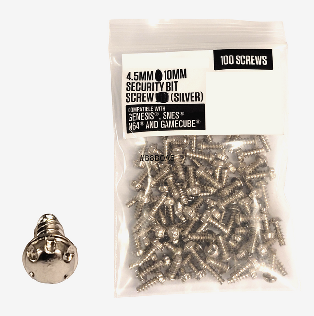 100-Pack of 4.5mm x 10mm Security Screws for Genesis - SNES - N64 - GameCube