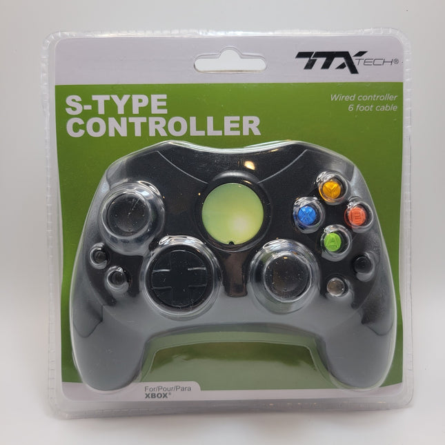 Xbox Wired S-Type Analog Controller Black - TTX Tech