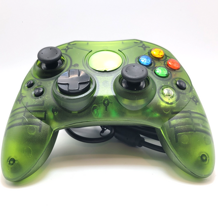 Xbox Clear Green Wired S-Type Analog Controller for Original Xbox Console