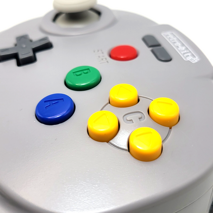 Tribute64 2.4GHz Wireless Controller for N64, Switch, and USB - Classic Gray