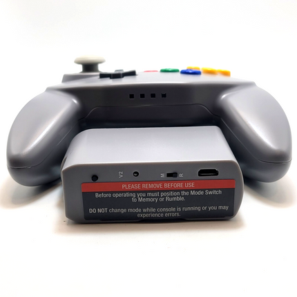 Tribute64 2.4GHz Wireless Controller for N64, Switch, and USB - Classic Gray