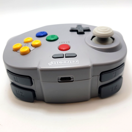 Tribute64 2.4GHz Wireless Controller for N64, Switch, and USB - Classic Gray