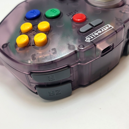 Tribute64 2.4GHz Wireless Controller for N64, Switch, and USB - Atomic Purple