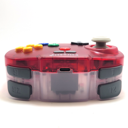 Tribute64 2.4GHz Wireless Controller for N64, Switch, and USB - Watermelon Red
