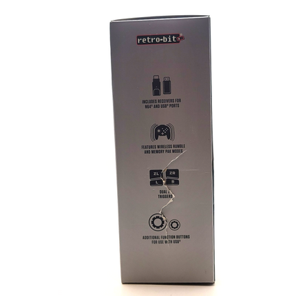 Tribute64 2.4GHz Wireless Controller for N64, Switch, and USB - Watermelon Red