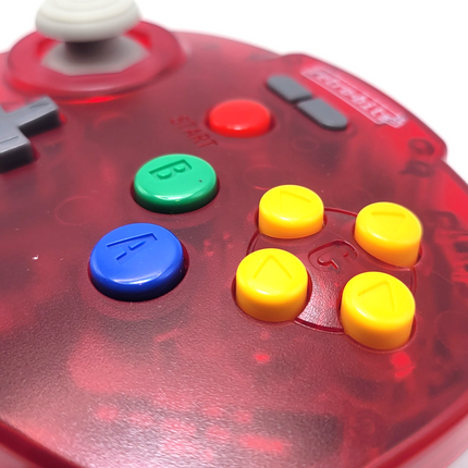 Tribute64 2.4GHz Wireless Controller for N64, Switch, and USB - Watermelon Red