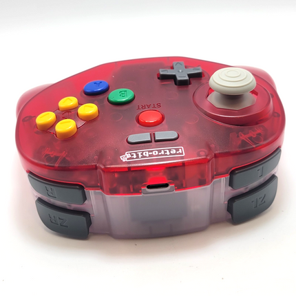 Tribute64 2.4GHz Wireless Controller for N64, Switch, and USB - Watermelon Red