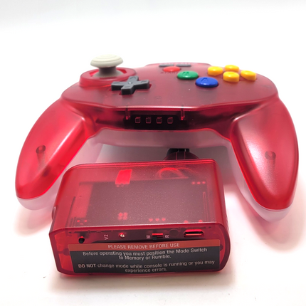 Tribute64 2.4GHz Wireless Controller for N64, Switch, and USB - Watermelon Red