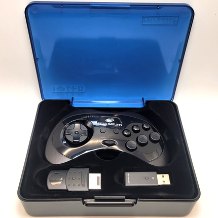 Sega Saturn 2.4GHz Wireless 8-Button Controller Black - Retro-Bit®