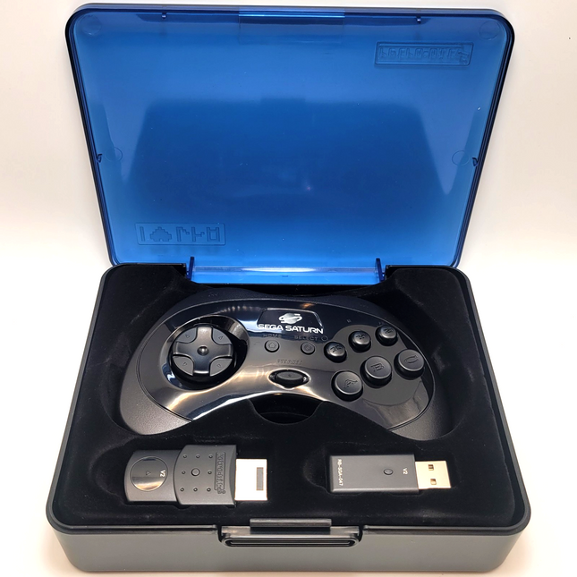 Sega Saturn 2.4GHz Wireless 8-Button Controller Black - Retro-Bit®