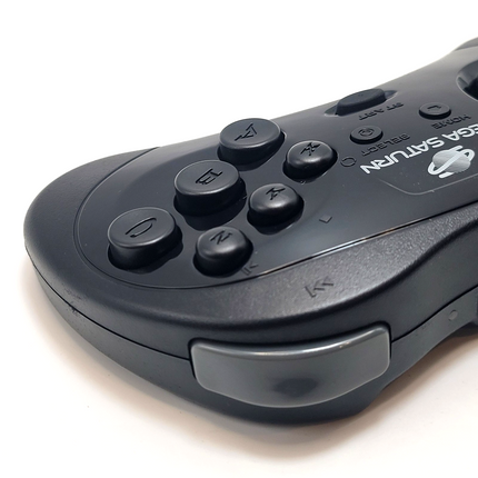 Sega Saturn 2.4GHz Wireless 8-Button Controller Black - Retro-Bit®