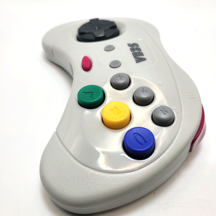Sega Saturn 2.4GHz Wireless 8-Button Controller White - Retro-Bit®