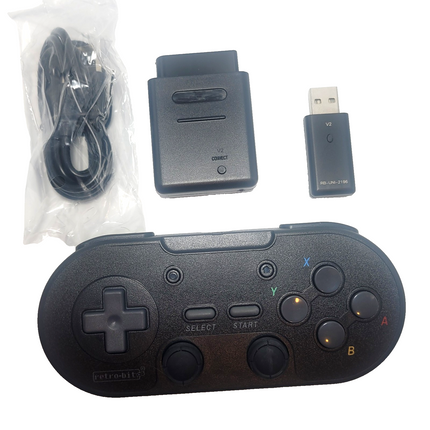 Super Nintendo / Nintendo Switch / PC 2.4GHz Wireless Legacy16 Controller Onyx Black - Retro-Bit®