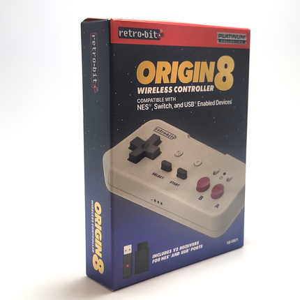 NES / Nintendo Switch / PC 2.4GHz Wireless Origin8 Controller GB Grey – Retro-Bit®