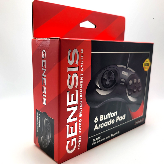 Sega Genesis Wired Controller (Black) - Retro-Bit®