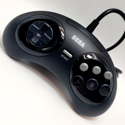Sega Genesis Wired Controller (Black) - Retro-Bit®