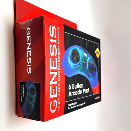 Sega Genesis Wired Controller (Clear Blue) - Retro-Bit®