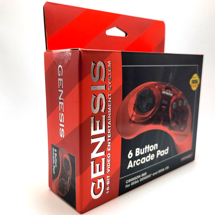 Sega Genesis Wired Controller (Crimson Red) - Retro-Bit®
