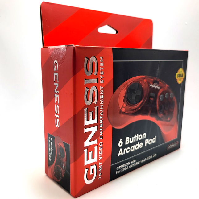 Sega Genesis Wired Controller (Crimson Red) - Retro-Bit®