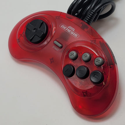 Sega Genesis Wired Controller (Crimson Red) - Retro-Bit®