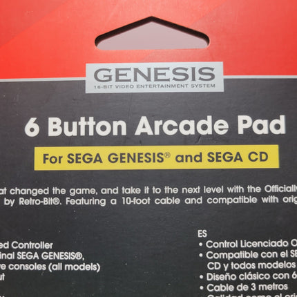 Sega Genesis Wired Controller (Crimson Red) - Retro-Bit®