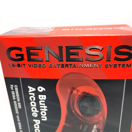 Sega Genesis Wired Controller (Crimson Red) - Retro-Bit®