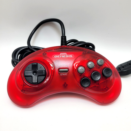 Sega Genesis Wired Controller (Crimson Red) - Retro-Bit®