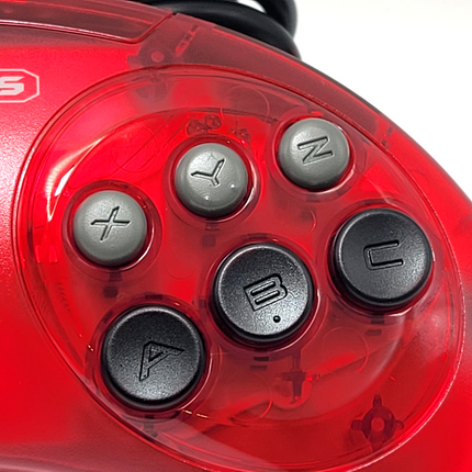 Sega Genesis Wired Controller (Crimson Red) - Retro-Bit®