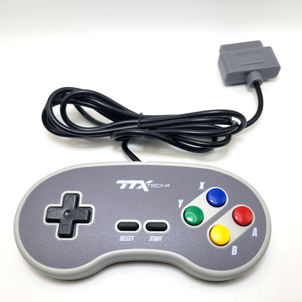 Super Nintendo Wired Controller with Colored Buttons - TTX Tech