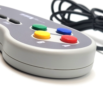 Super Nintendo Wired Controller with Colored Buttons - TTX Tech