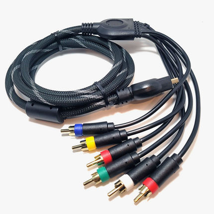 PlayStation 2 / 3 AV (Composite + Component) 6ft – Audio Video Cable