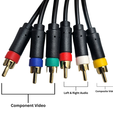 PlayStation 2 / 3 AV (Composite + Component) 6ft – Audio Video Cable