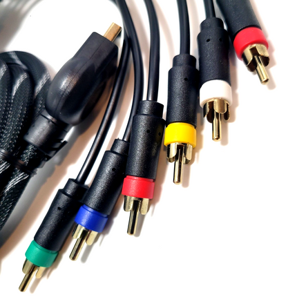 PlayStation 2 / 3 AV (Composite + Component) 6ft – Audio Video Cable