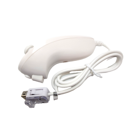 Wii Nunchuck White For Nintendo Video Game Controller Remote For Wii & Wii U