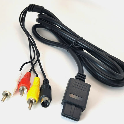 Nintendo 64 / SNES / GameCube AV Cable (Composite S-Video) 6ft – Audio Video Cable
