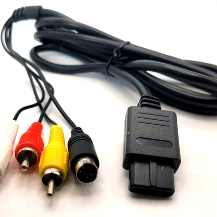 Nintendo 64 / SNES / GameCube AV Cable (Composite S-Video) 6ft – Audio Video Cable