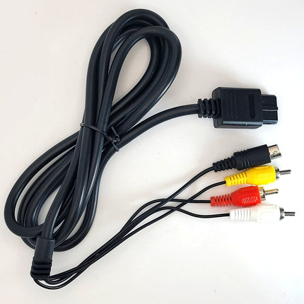 Nintendo 64 / SNES / GameCube AV Cable (Composite S-Video) 6ft – Audio Video Cable