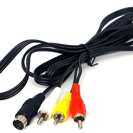 Sega Genesis 2/3 / Sega CD / 32X AV Cable (Composite) 6ft – Audio Video Cable