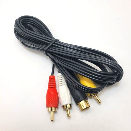 Sega Saturn AV Cable (Composite) 6ft – Audio Video Cable