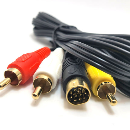 Sega Saturn AV Cable (Composite) 6ft – Audio Video Cable