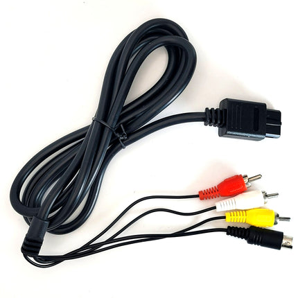 Nintendo 64 / SNES / GameCube AV Cable (Composite S-Video) 6ft – Audio Video Cable
