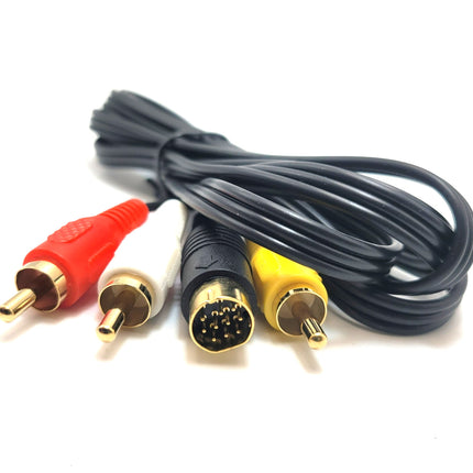 Sega Saturn AV Cable (Composite) 6ft – Audio Video Cable