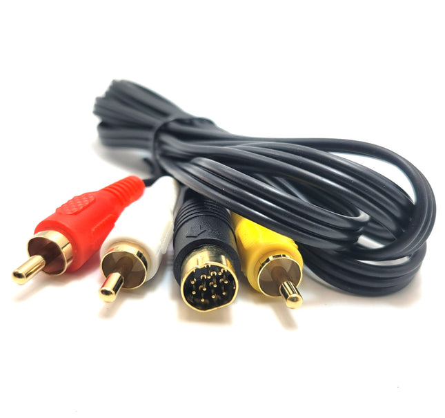 Sega Saturn AV Cable (Composite) 6ft – Audio Video Cable